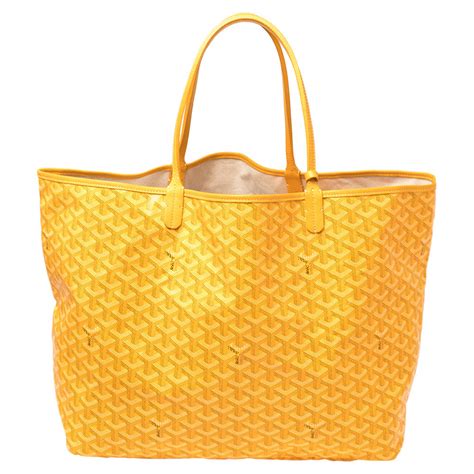 goyard tote bag yellow